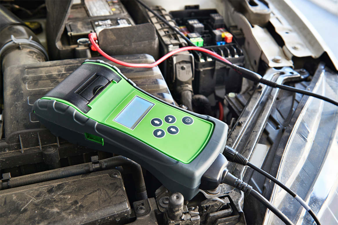 Testing car battery in Carshalton